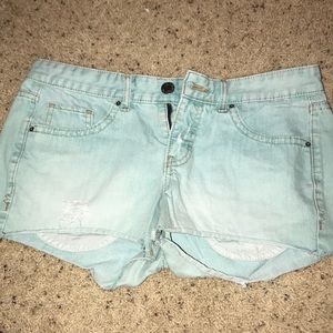 Turquoise blue shorts